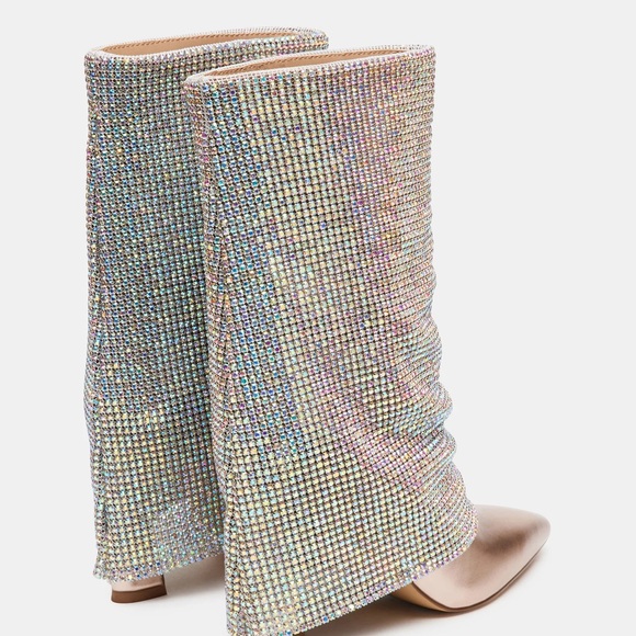 Steve Madden Sparkle Rhinestone Boots - Picture 6 of 8